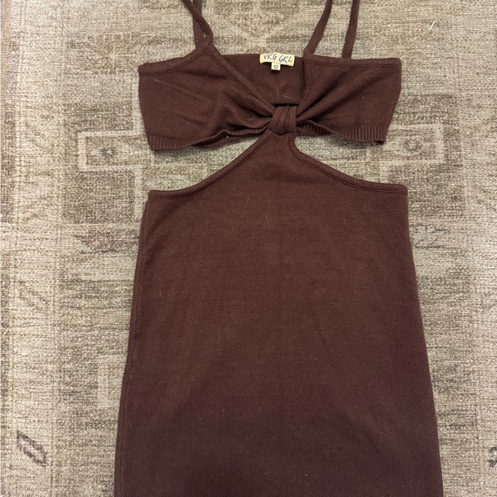 Brown Midi Dress